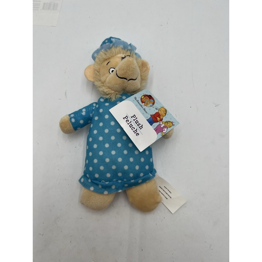 Berenstain Bears Mama Bear Plush 9" Blue Polka Dot Pajamas PBS Kids 2023 NWT